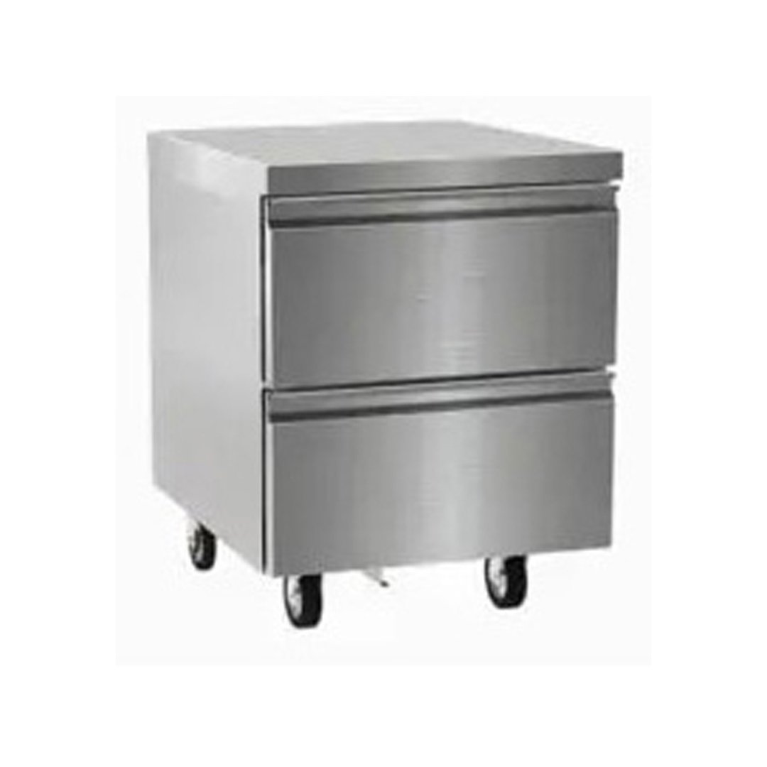 Delfield D4424NP 24" 1-Section Worktop Refrigerator w/ 2 Drawers, 6.35 cu. ft.