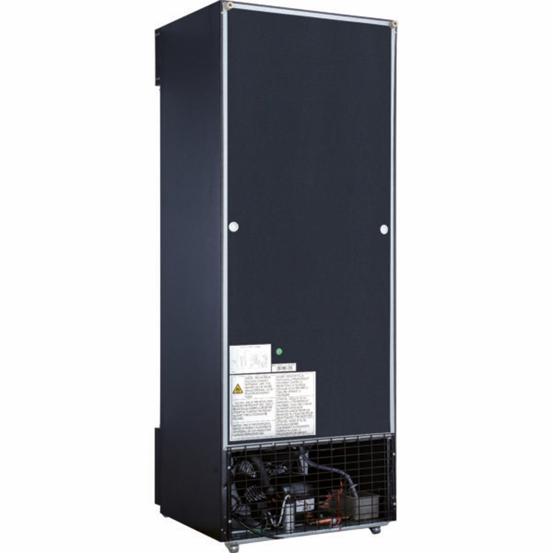 Dukers Appliance Co DSM-12R 25" One Glass Door Merchandiser Refrigerator in Black, 11.5 cu. ft.
