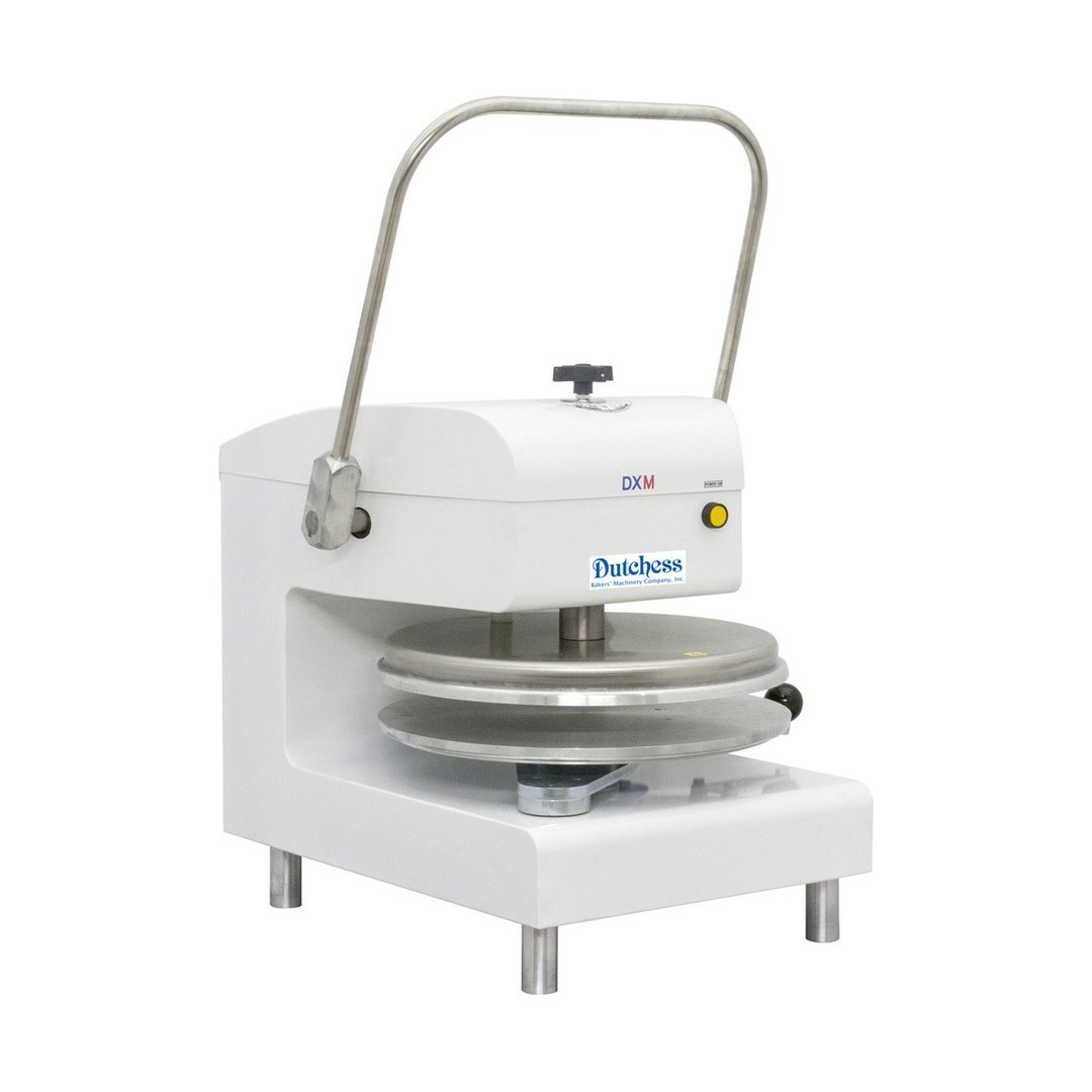 Dutchess Bakers DUT/DXM-WH 18" Manual Pizza Dough Press with Single Heat and Digital Temperature Control