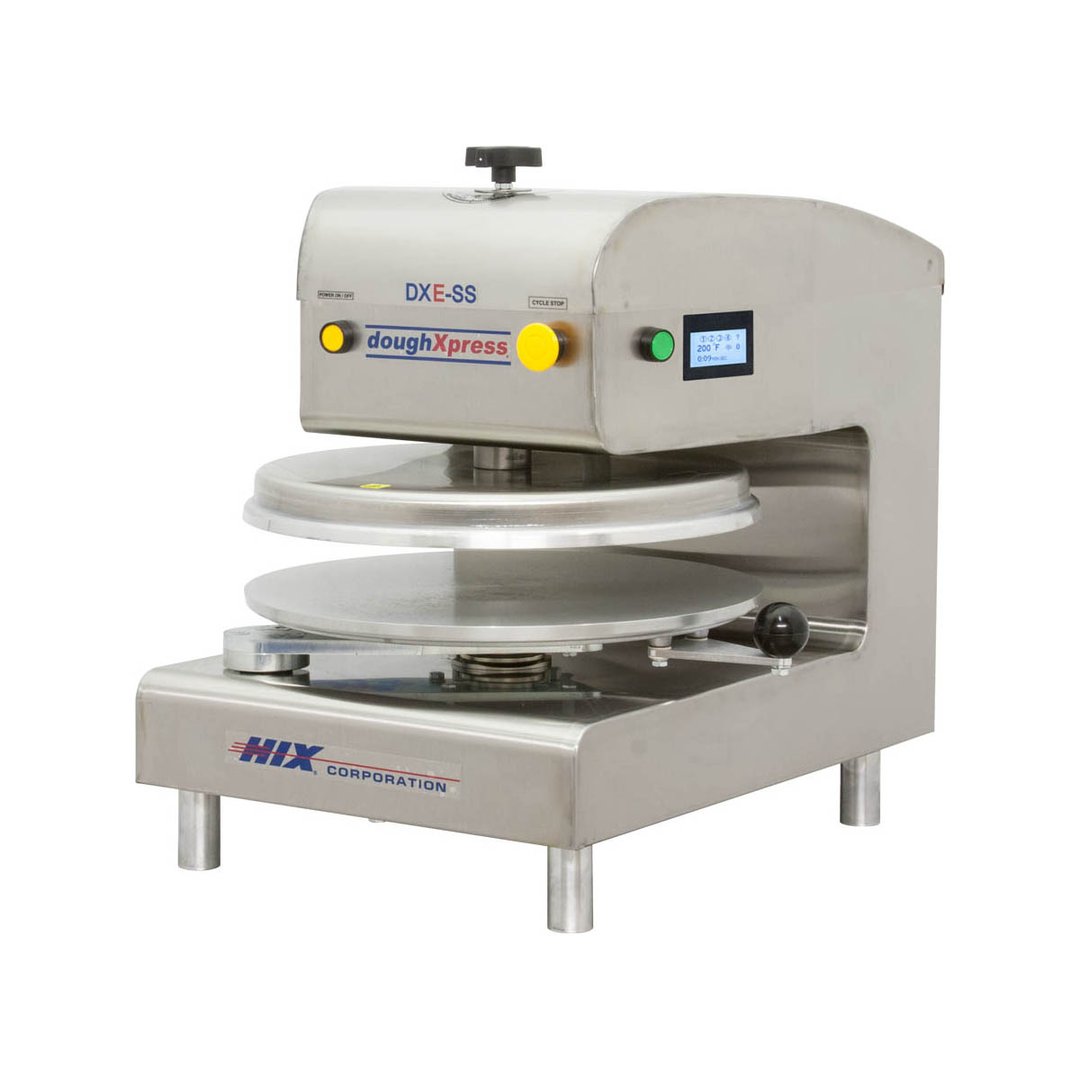 DoughXpress DXE-SS-120 18" Electromechanical Automatic Pizza Dough Press with Single Heat and Digital Temperature Control