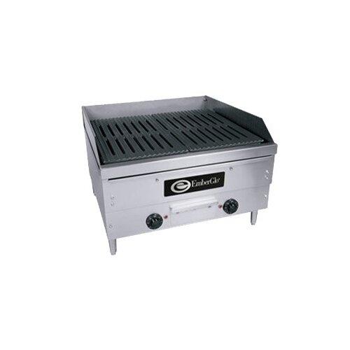 EmberGlo E2424 24" Countertop Electric Charbroiler w/ 23"W x 19"D Cooking Area, 6.0 kW