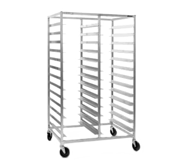 Eagle Group OUR-1836-3 36 Pan End Load Aluminum Double Mobile Tray Rack 