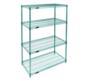 Eagle Group S4-74-2160E EAGLEgard® Hybrid Epoxy 4-Tier Starter Shelving Unit - 60"W x 21"D x 74"H