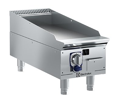 Electrolux Professional 169111 12" Countertop Thermostatic Gas Griddle, 1" Steel Plate, 26.000 BTU