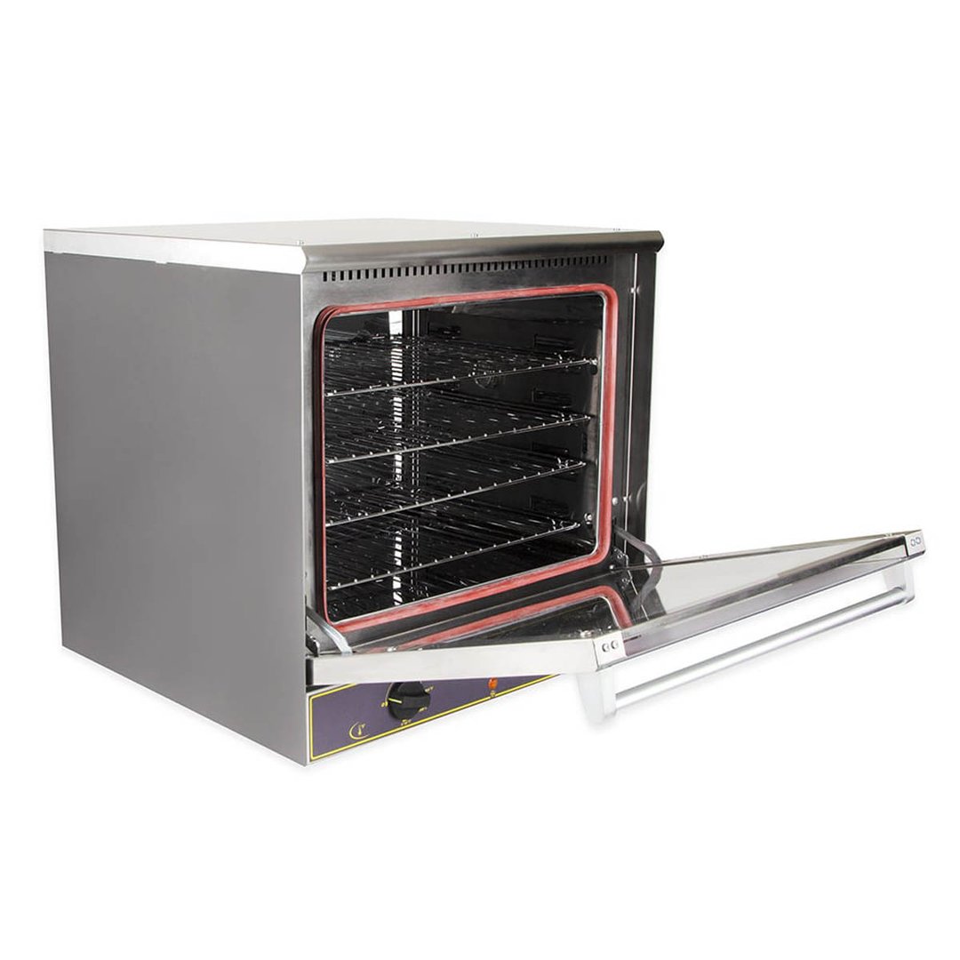 Equipex FC-60 Ariel 24” Wide Electric Half Size Countertop Convection Oven, 4 Wire Racks 