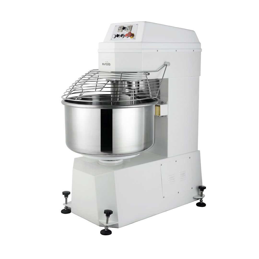 Eurodib USA LR GM50B Spiral Dough Mixer with 137 qt Fixed Bowl, 2-Speed, 110 lbs Dough Capacity