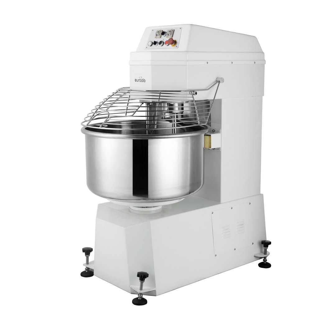 Eurodib USA LR GM75B Spiral Dough Mixer with 200 qt Fixed Bowl, 2-Speed, 165 lbs Dough Capacity