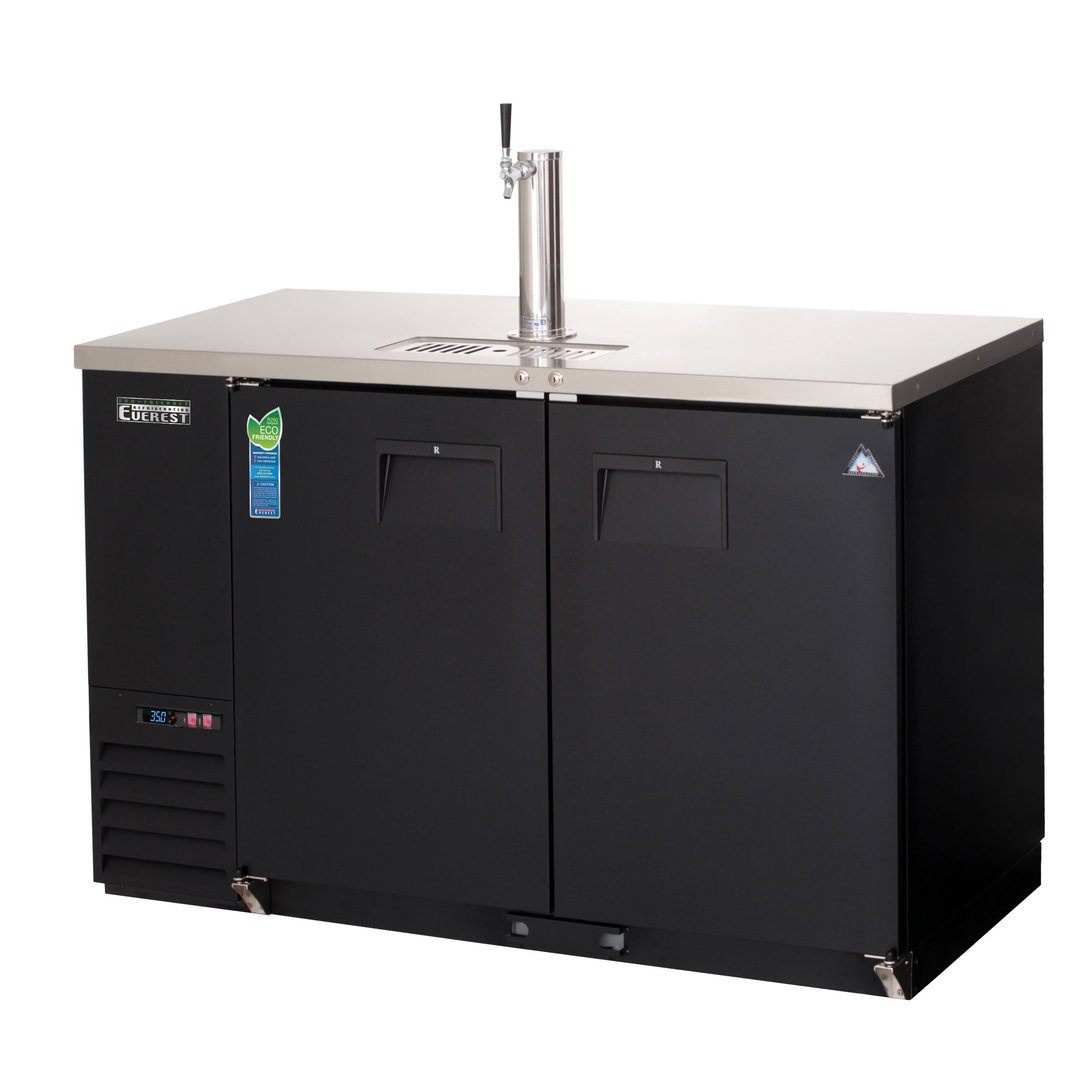 Everest EBD2-BB 57" Back Bar & Direct Draw Keg Refrigerator Combo, 1 Keg