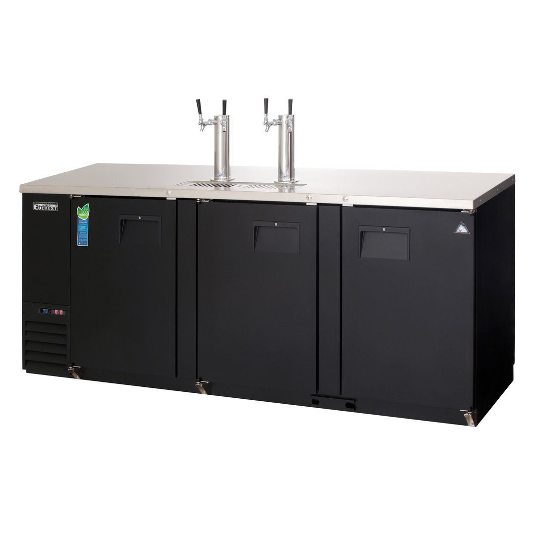 Everest EBD4-24 89" Direct Draw Keg Refrigerator, 4 Keg