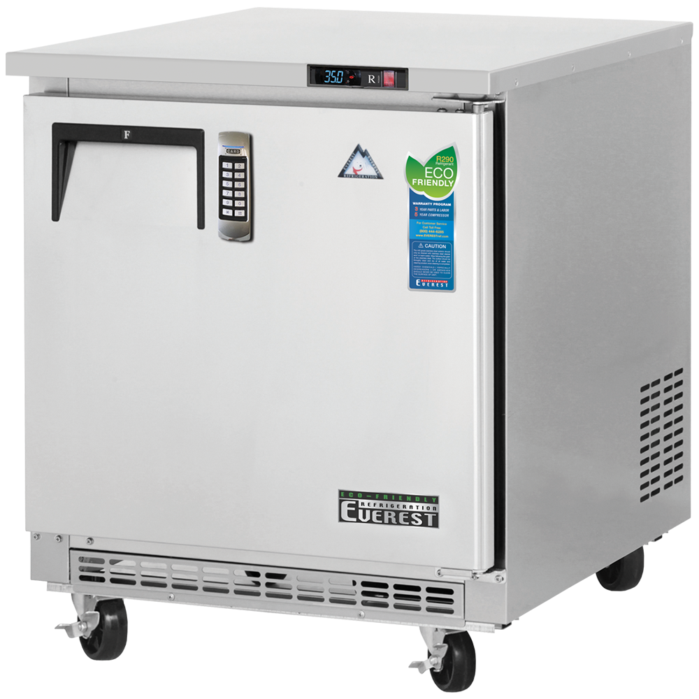 Everest Refrigeration ETBF1-LAB 27" One Section Medical Freezer w/ Solid Door, 7.5 cu. ft.
