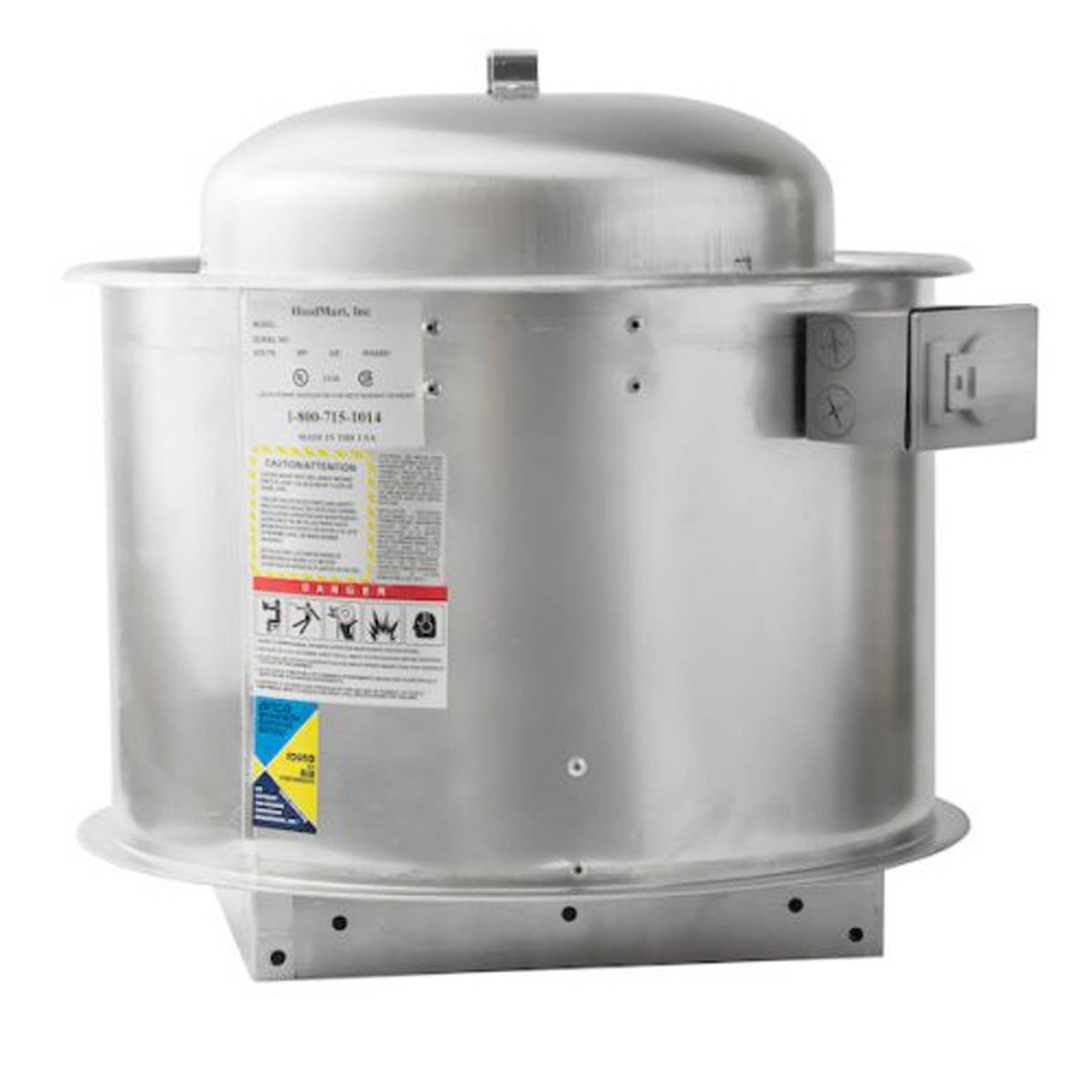 HoodMart 2014B 14 FT Restaurant Hood System w/ Makeup-Air, 18 Gauge Steel