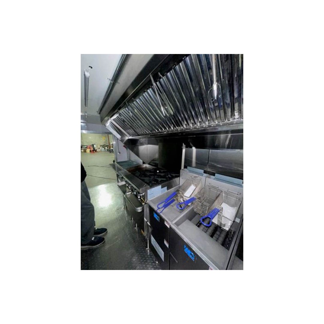 Hoodmart LBOX-AV5C-AF 5' X 40" Integrated Exhaust Hood & Fan System w/ Fire Suppression  