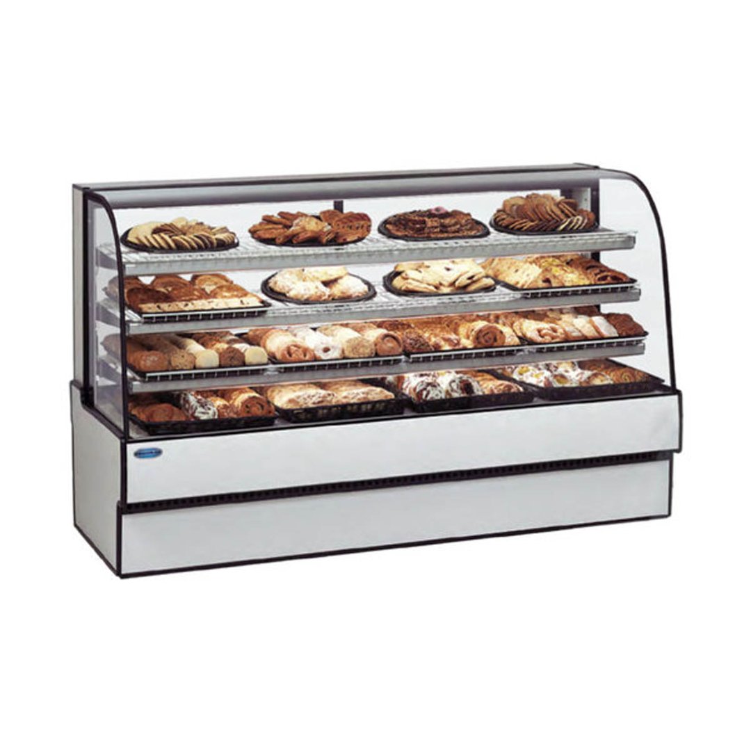 Federal Industries CGR5048 50" Curved Glass Refrigerated Bakery Case w/ 3 Shelves