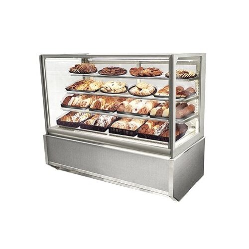 Federal Industries ITD4834-B18 48" Italian Glass Non-Refrigerated Display Case, Full Service