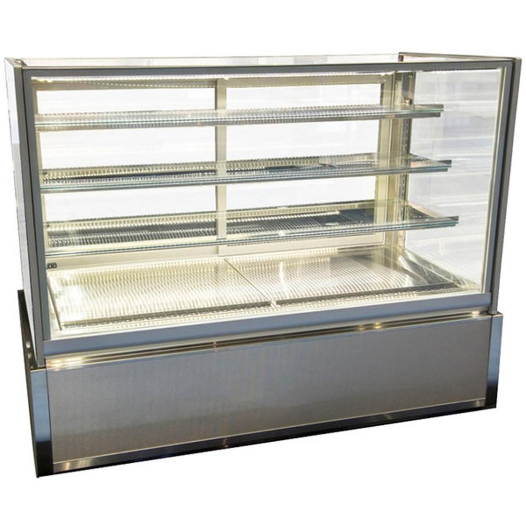 Federal Industries ITD6034-B18 60" Italian Glass Non-Refrigerated Display Case, Full Service