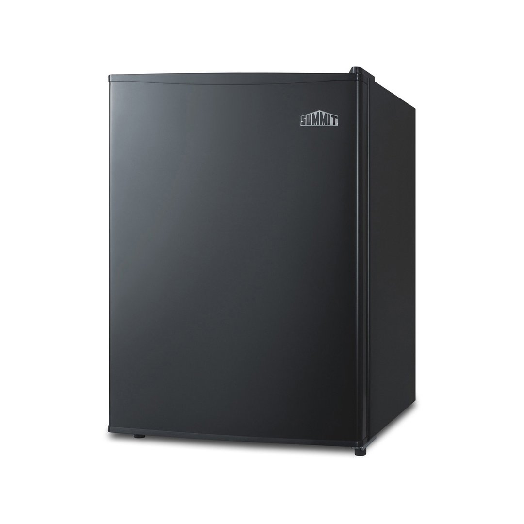 Summit FF29K 19" Freestanding Compact Refrigerator in Black w/ Glass Shelves, 2.4 cu. ft.