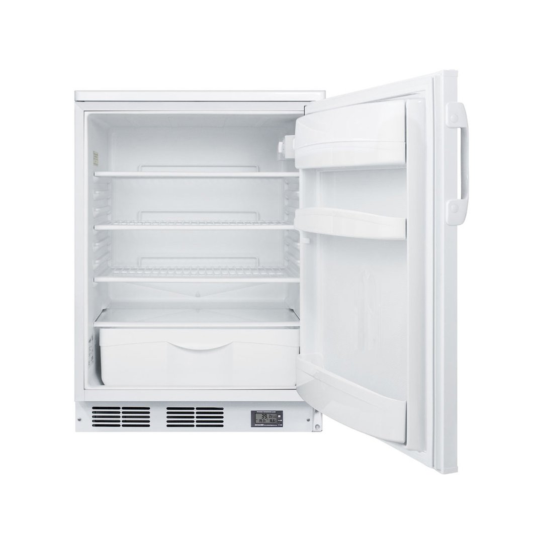 Accucold FF6LW7NZ Freestanding Undercounter Nutrition Center Refrigerator in White, w/ Door Storage, 5.5 cu. ft.