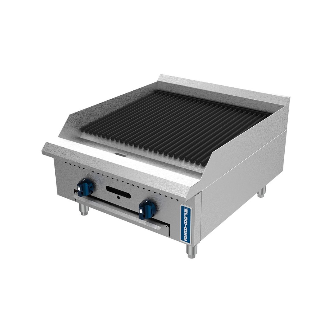 Fortress FGCB24 24" Countertop Gas Radiant Charbroiler w/ (2) Burners, 60.000 BTU