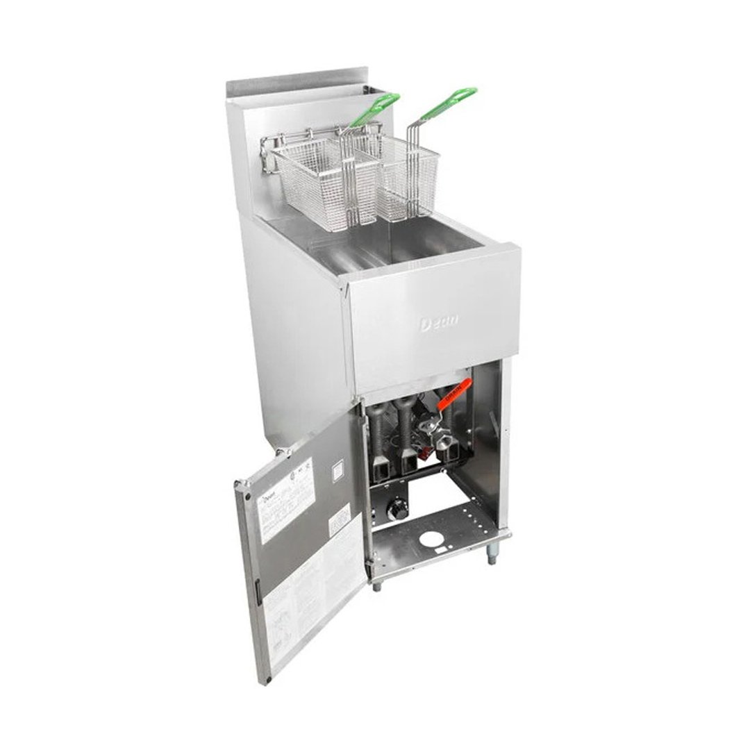 Frymaster/Dean SR142G 15" Floor Model Super Runner Gas Fryer with 43 lbs, 105.000 BTU