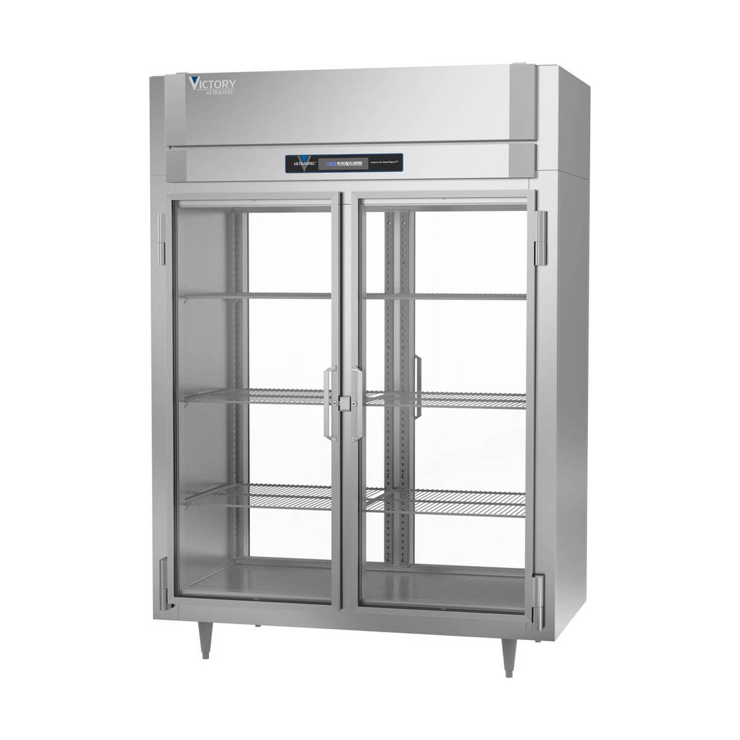 Victory FS-2D-S1-EW-PT-G-HC 58" Two Section Pass-Thru Freezer w/ 4 Glass Doors, 53 cu. ft.