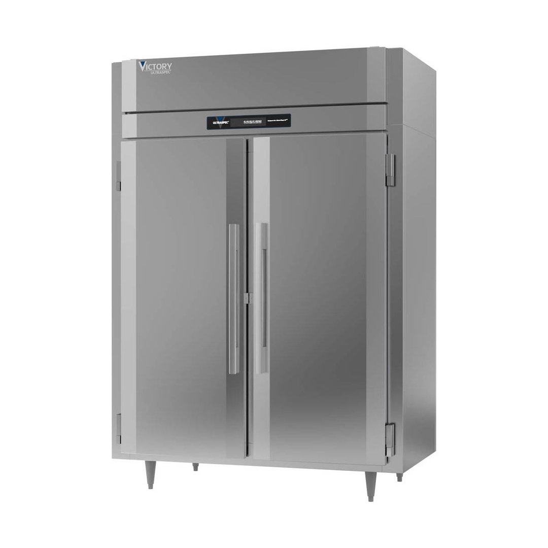 Victory FS-2D-S1-EW-PT-HC 58" Two Section Pass-Thru Freezer w/ 4 Solid Doors, 53 cu. ft.