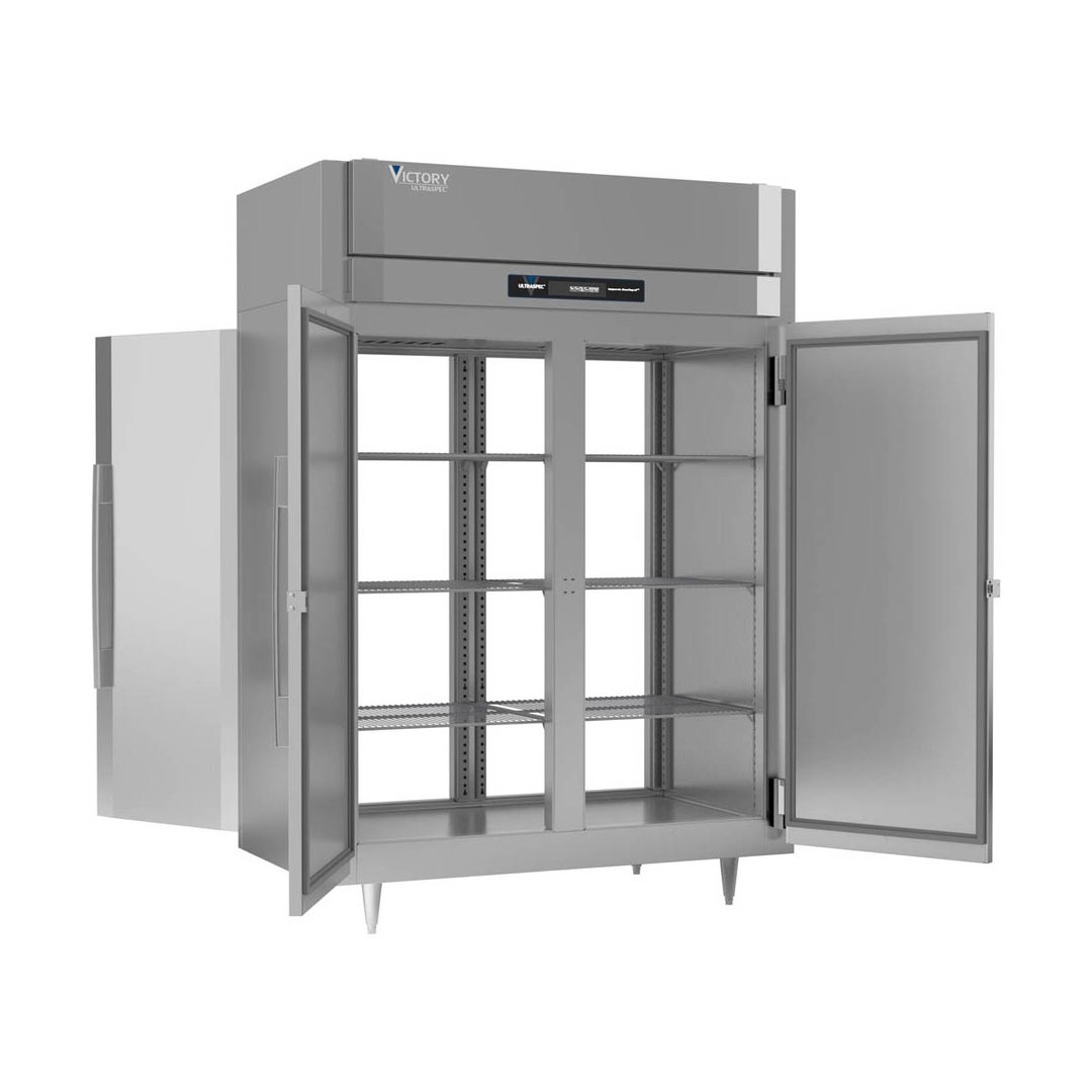 Victory FS-2D-S1-EW-PT-HC 58" Two Section Pass-Thru Freezer w/ 4 Solid Doors, 53 cu. ft.