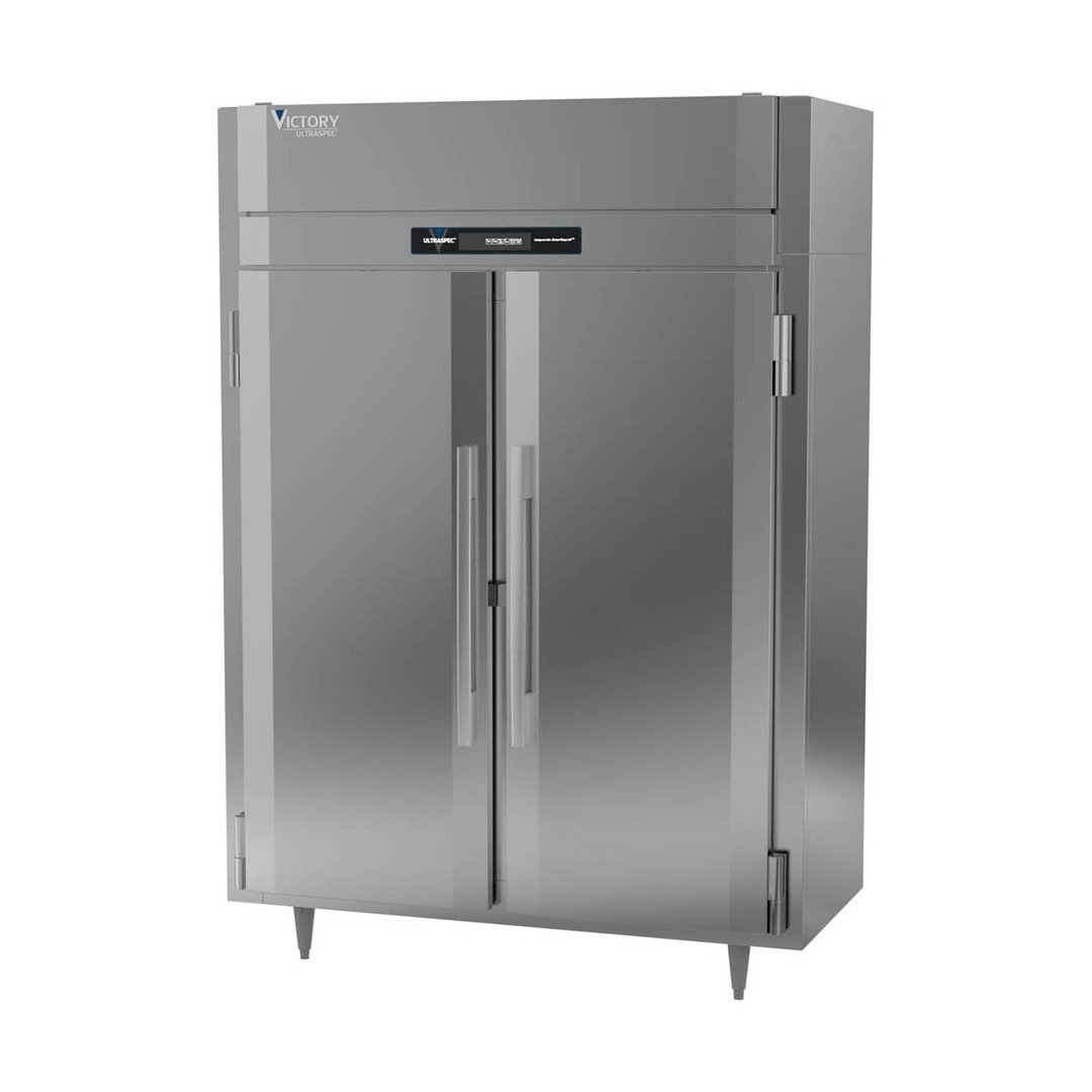 Victory FS-2N-S1-HC 58" Two Section Reach-In Freezer w/ 2 Solid Doors, All Stainless Steel, 41 cu. ft.