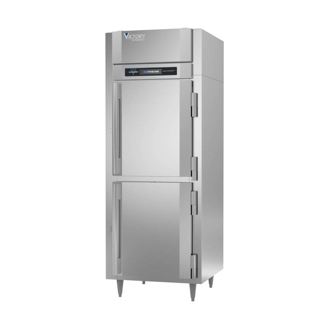 Victory FSA-1D-S1-EWHDHC 31" One Section Reach-In Freezer w/ 2 Solid Half Doors, 24 cu. ft.