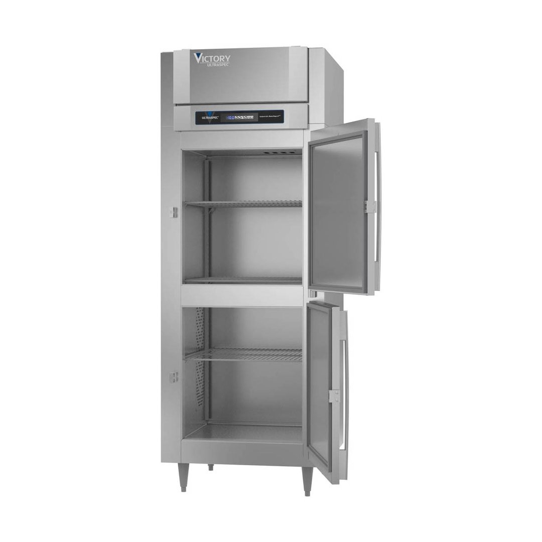 Victory FSA-1D-S1-EWHDHC 31" One Section Reach-In Freezer w/ 2 Solid Half Doors, 24 cu. ft.