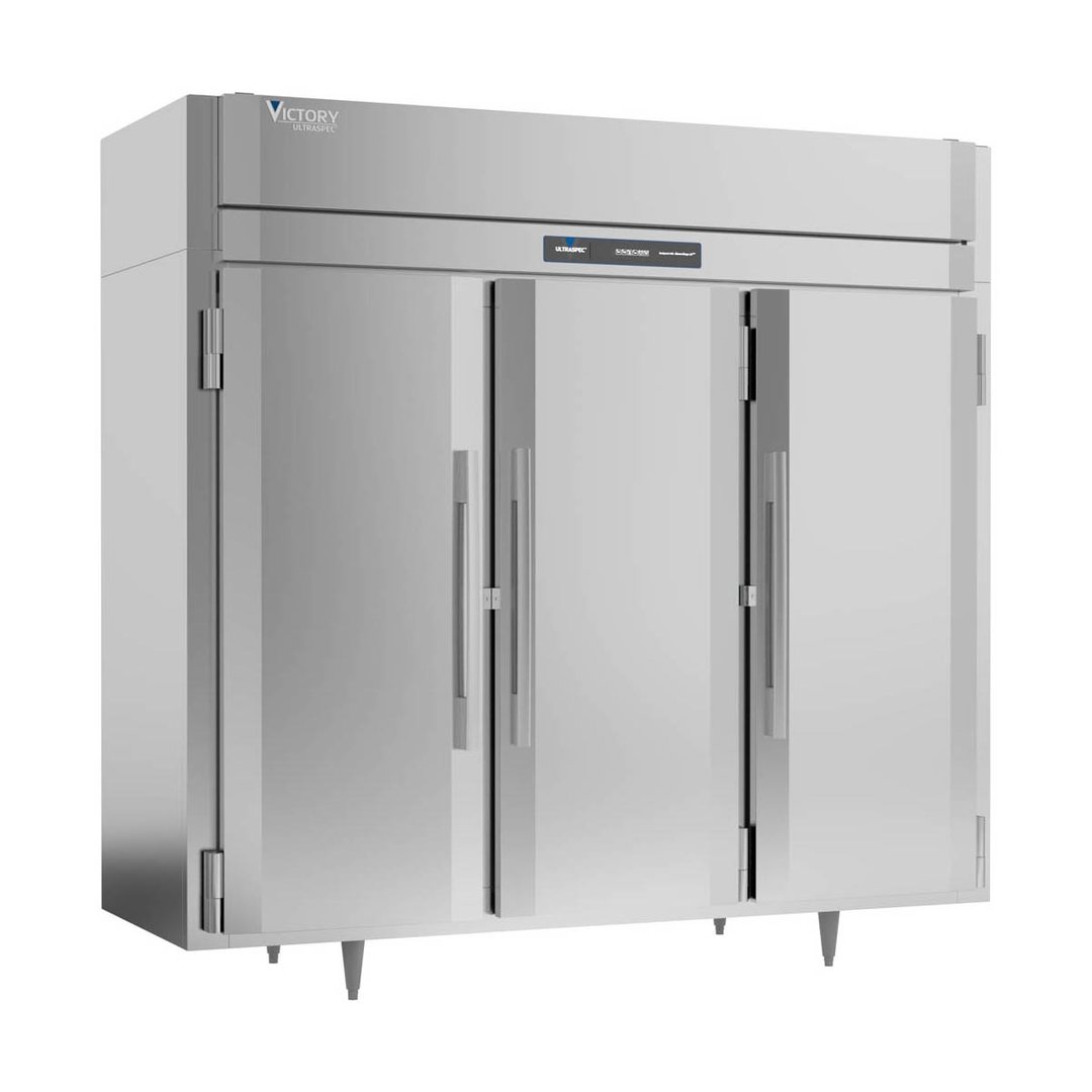 Victory FSA-3D-S1-EW-HC 85" Three Section Reach-In Freezer w/ 3 Solid Doors, 74 cu. ft.