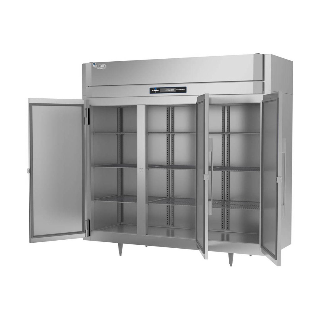 Victory FSA-3D-S1-EW-HC 85" Three Section Reach-In Freezer w/ 3 Solid Doors, 74 cu. ft.