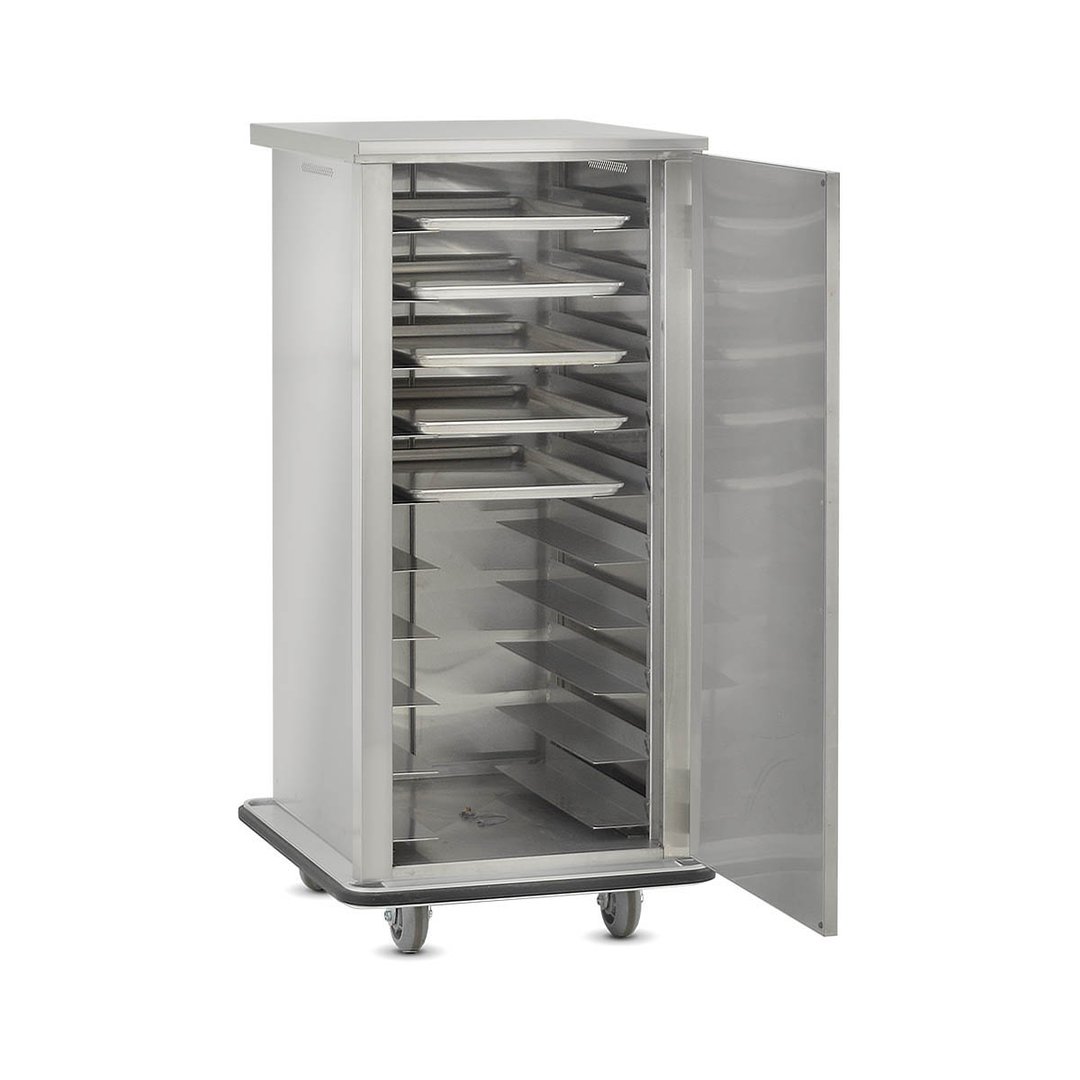 FWE ETC-1520-20 Stainless Steel 20 Tray Mobile Patient Meal Delivery Cart