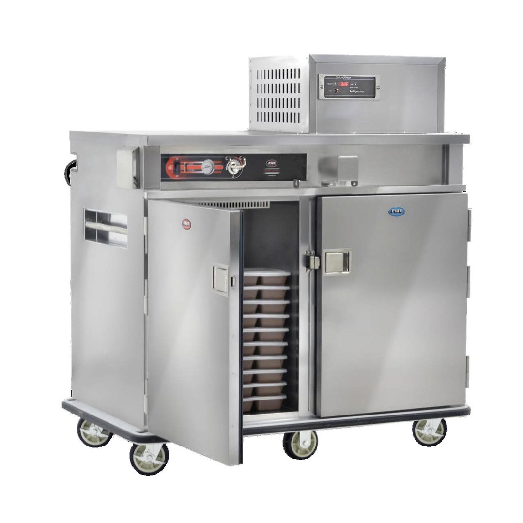 FWE PTST-1109-84HR Heated & Refrigerated Meal Tray Delivery Cart