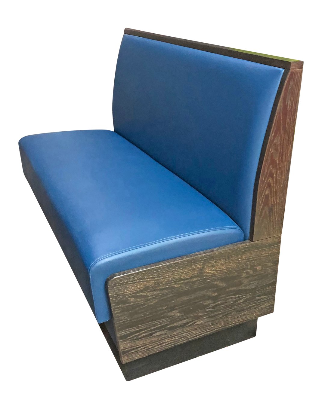 G & A DYLAN-3/4-42 Plain Back, Upholstered Corner Booth 3/4 Circle, 42" Height