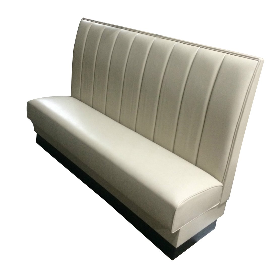G & A VERTICAL-S-48 Single Vertical Channel Back Booth, Fully Upholstered, 48" Height