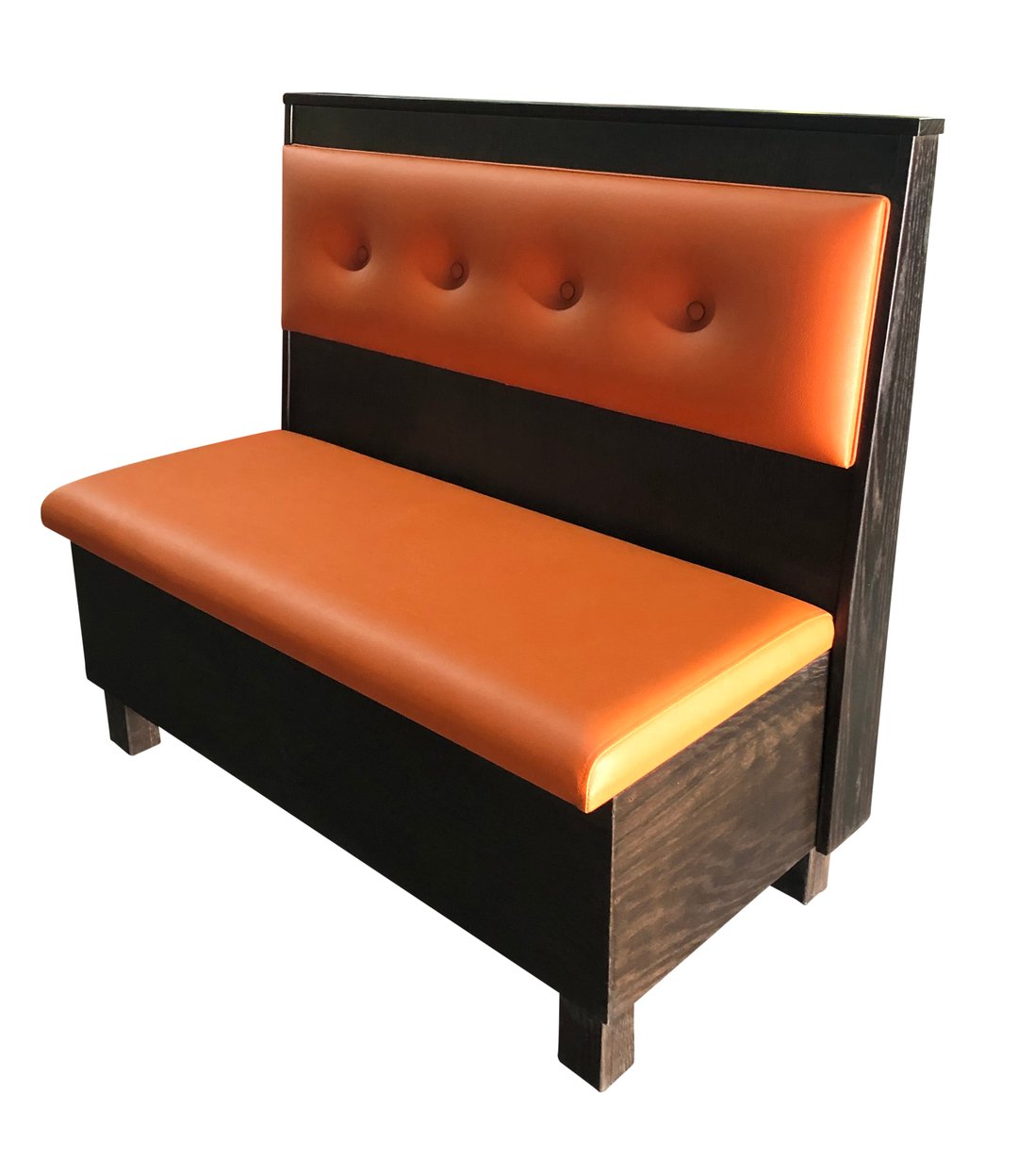 G & A VIRGIL-1/2-42 Button Tufted Back, Upholstered Corner Booth 1/2 Circle, 42" Height