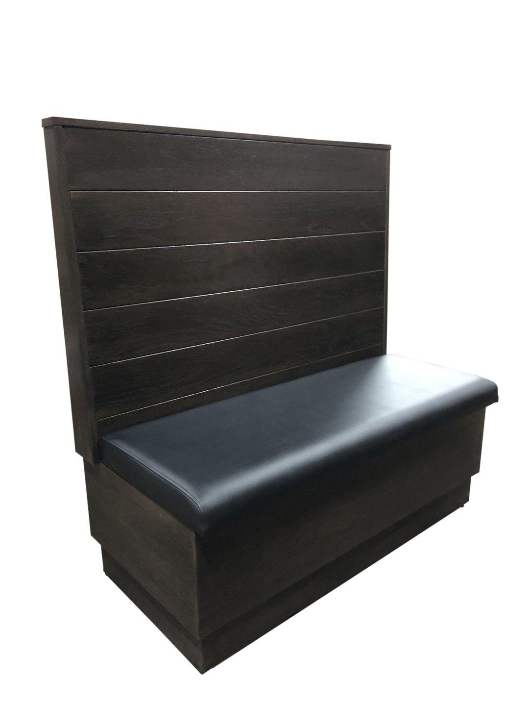 G & A WOODROW-1/2-42 Bead Board Back, Upholstered Corner Booth 1/2 Circle, 42" Height
