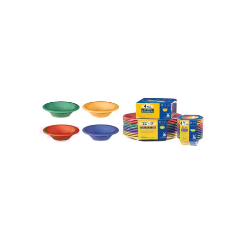 GET SP-B-454-MIX Plastic Soup Salad Pasta Cereal Bowl