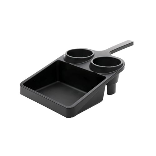 GET WST-1-BK Plastic Compartment Tray