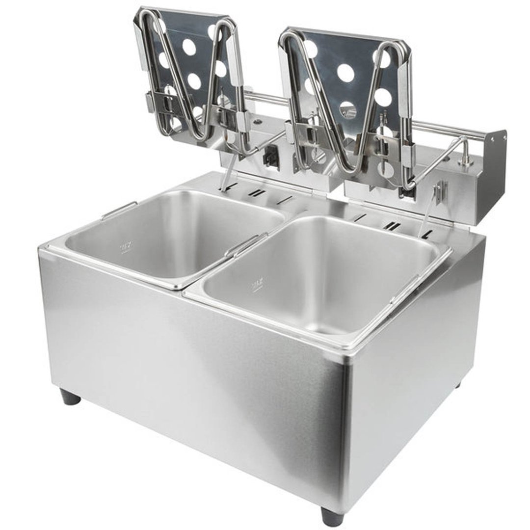 Cecilware® Pro EL2X15 Split Pot Countertop Electric Fryer