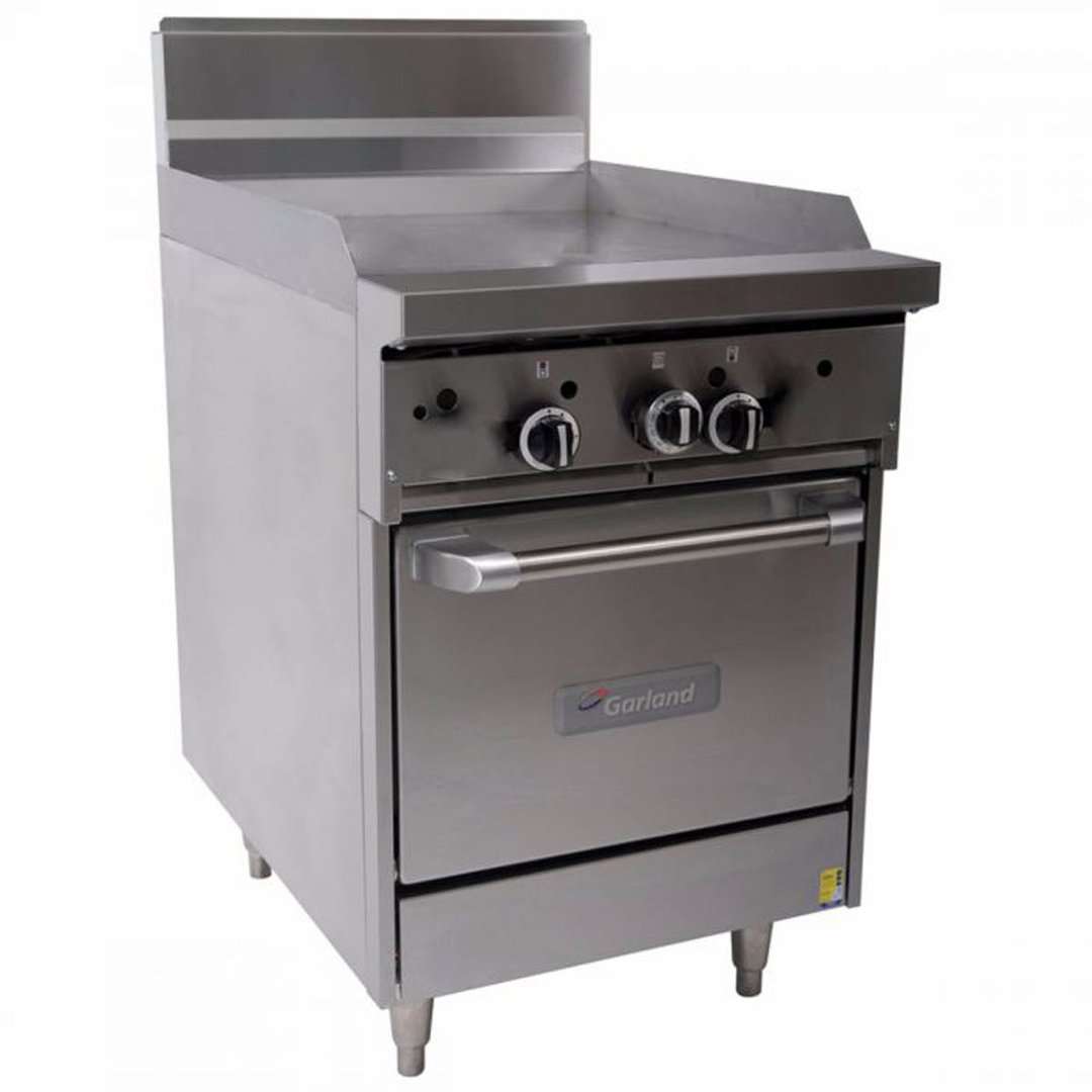 Garland US Range U24-G24L 24" Gas Restaurant Range w/ 24" Full Griddle, (1) Space Saver Oven, 68.000 BTU