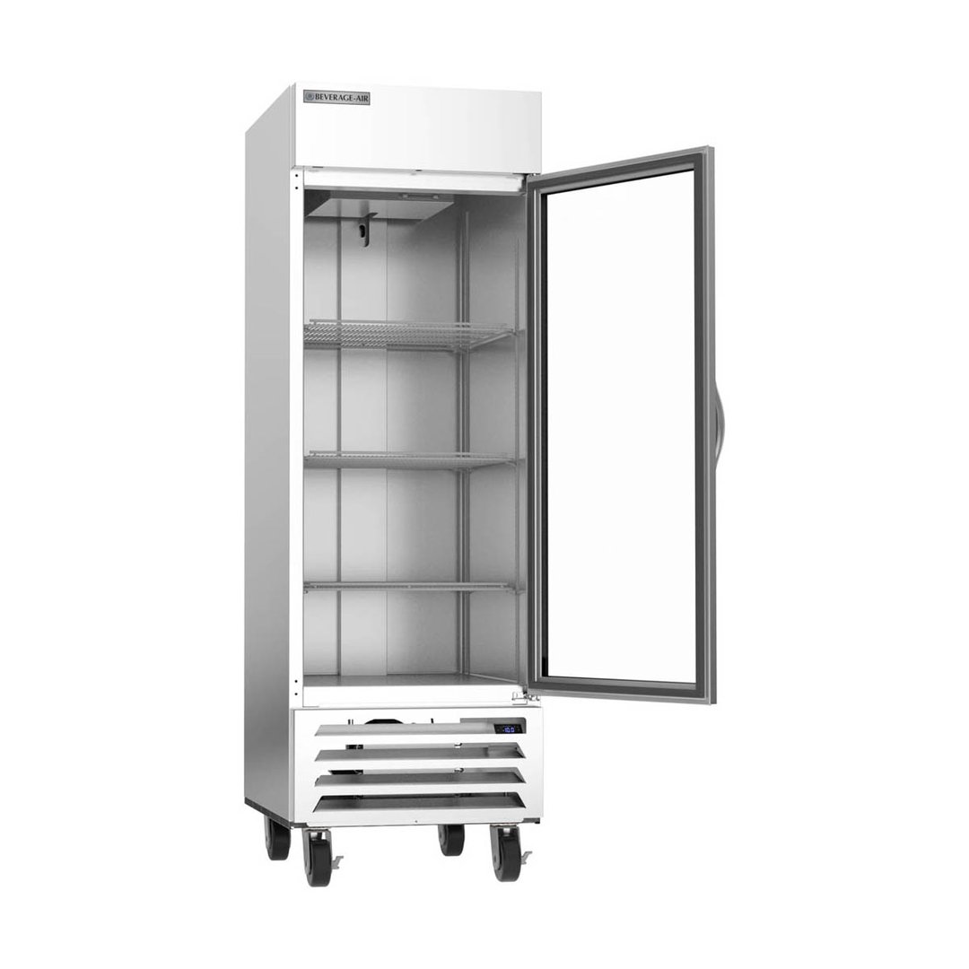 Beverage Air HBF23HC-1-G 27" One Section Reach-In Freezer w/ Glass Door, Stainless Steel, 23 cu. ft.