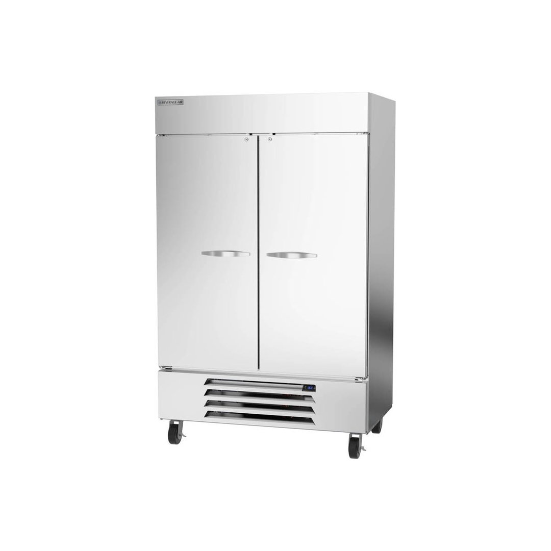 Beverage Air HBR49HC-1 52" Two Section Reach-In Refrigerator w/ 2 Solid Full Doors, Bottom Mount, 1/3 hp, 46 cu. ft.