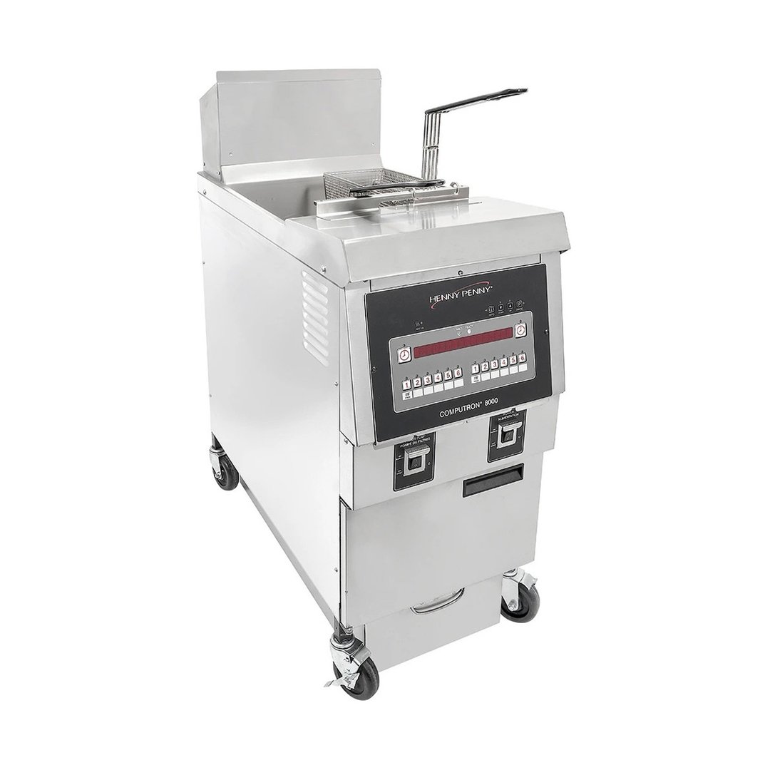 Henny Penny OFG321.01 17" Floor Model Gas Fryer, Natural Gas, 65 lb.