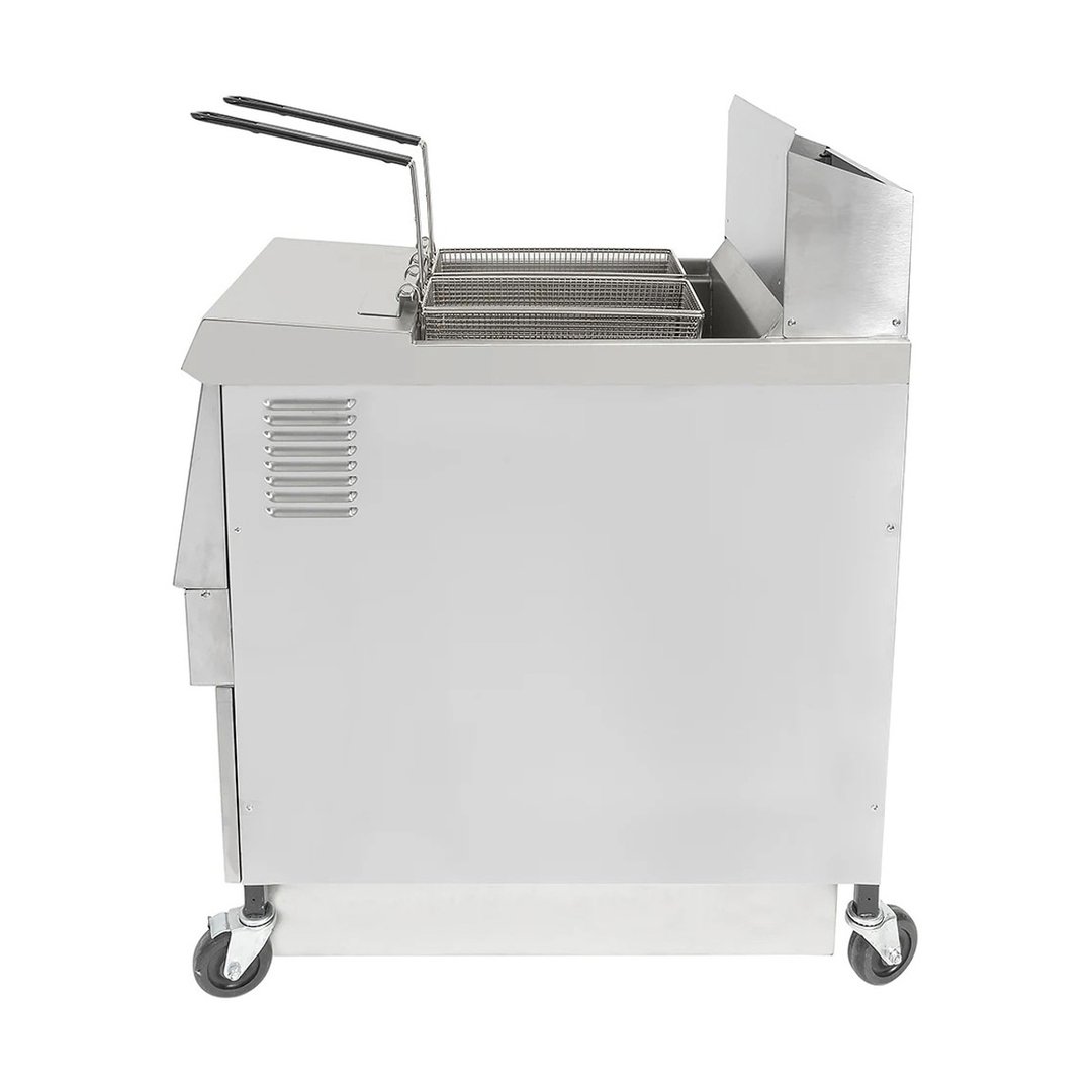 Henny Penny OFG321.01 17" Floor Model Gas Fryer, Natural Gas, 65 lb.