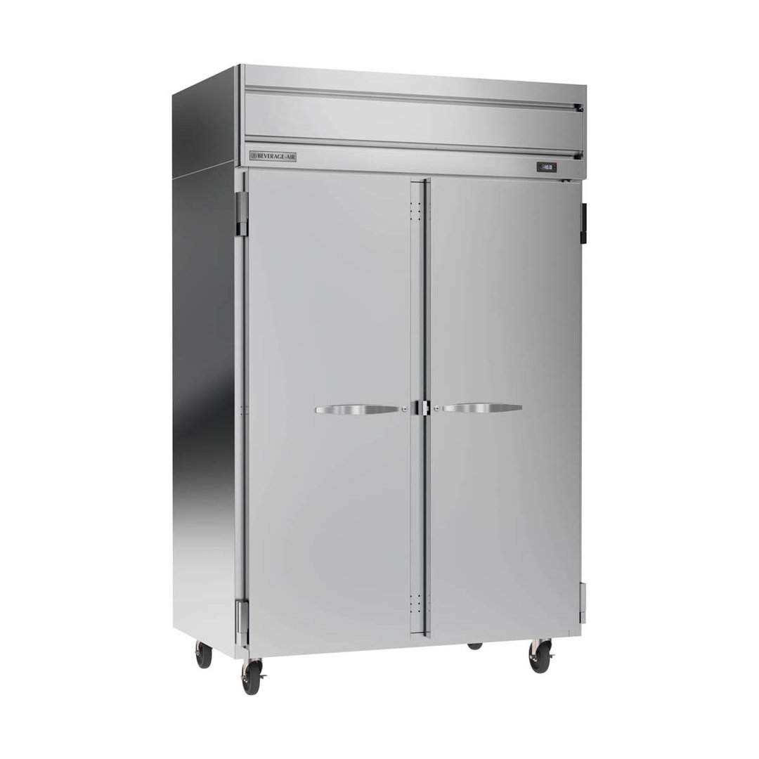 Beverage Air HFPS2HC-1S52" Two Section Reach-In Freezer w/ 2 Solid Doors, Stainless Steel, 45 cu. ft.
