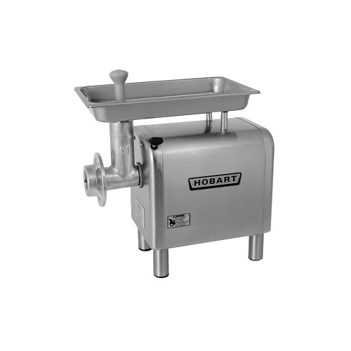 Hobart 4822+BUILDUP Benchtop Electric Meat Grinder, #22 HUB, 16 lb/min Capacity, 1-1/2 hp