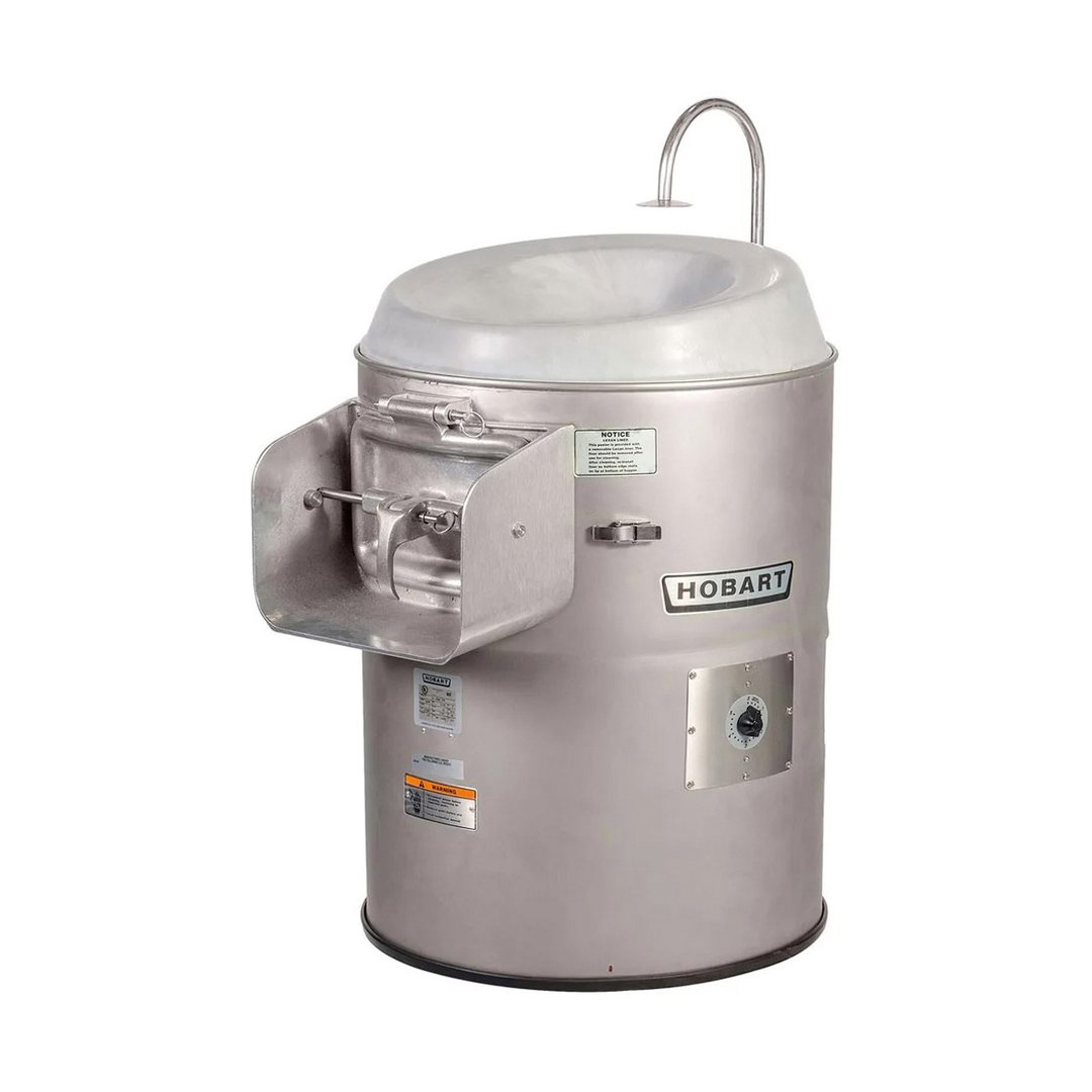 Hobart 6460C-6 Correctional Floor Model Potato Peeler with Timer, 60 lb Capacity, 1 Hp
