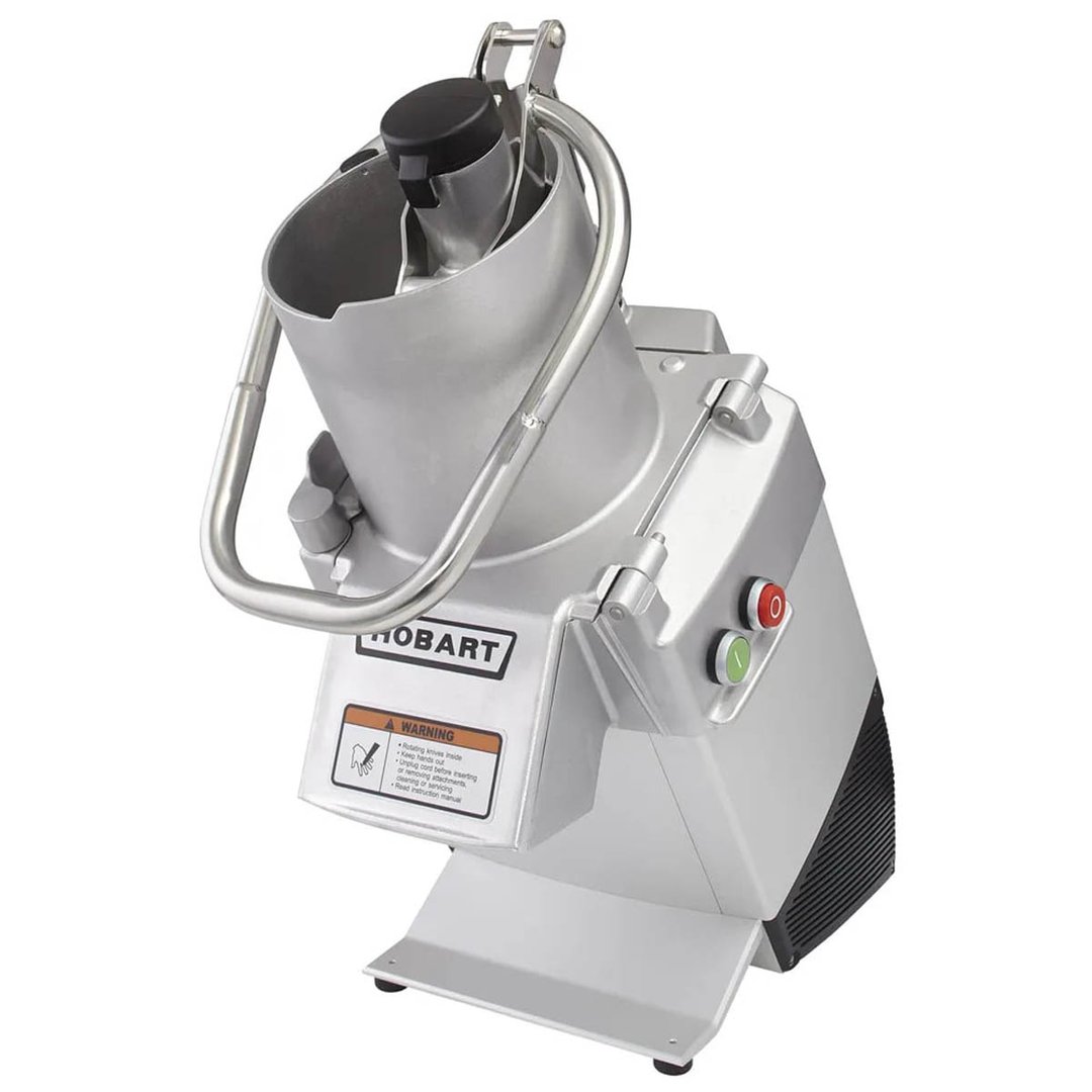 Hobart FP250-1B Benchtop Continuous Feed Food Processor with 15PLTSS-6PACK, 17 lbs per/min, 3/4 hp