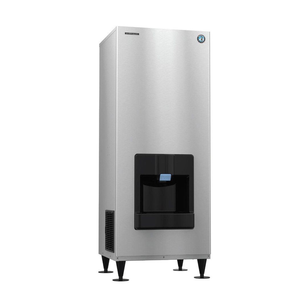 Hoshizaki DKM-500BWJ 30" Floor Model Crescent 540 lb Ice Dispenser, Water Cooled, 200 lb Bin